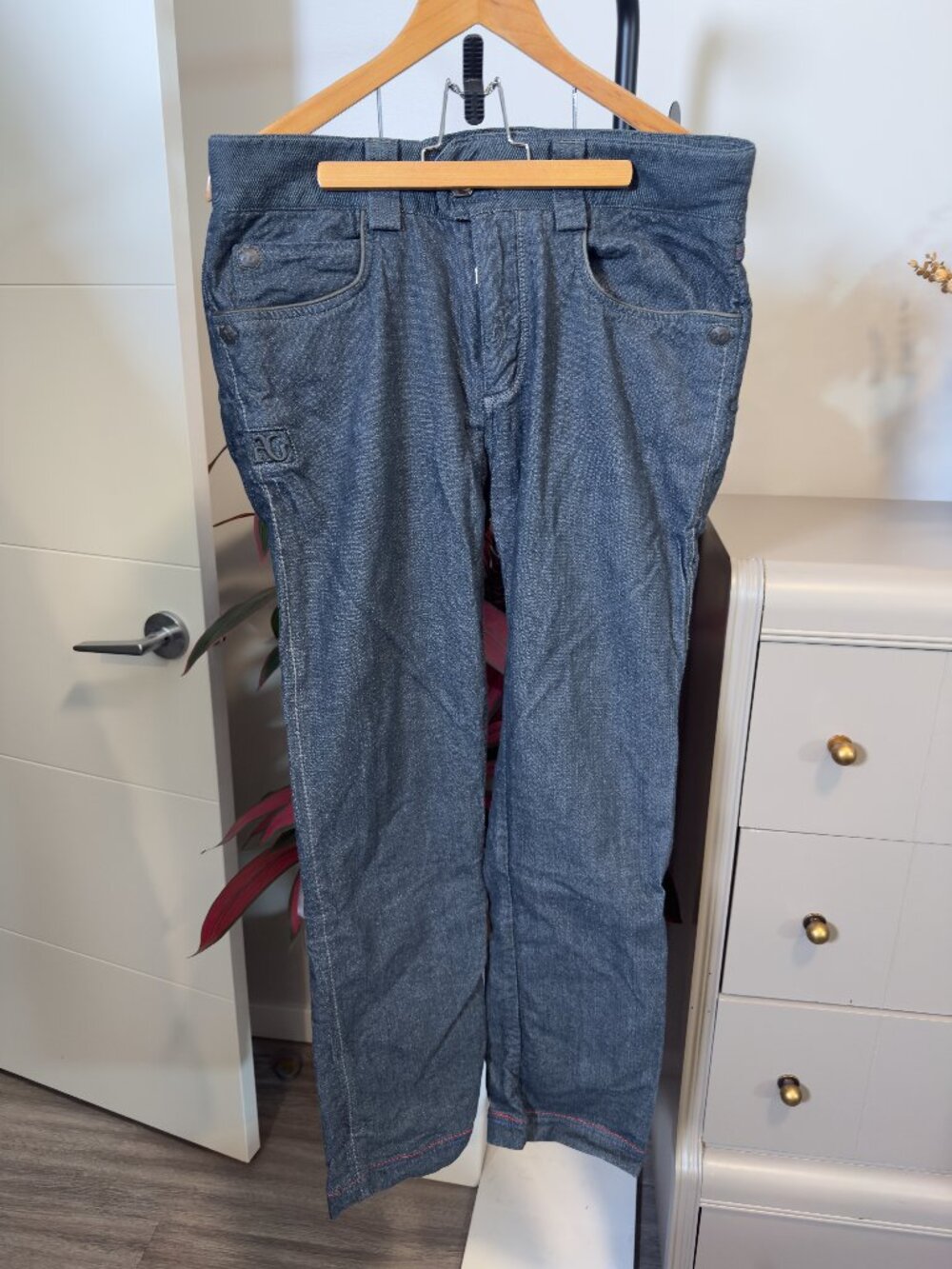 Classic Navy Straight Leg Jeans